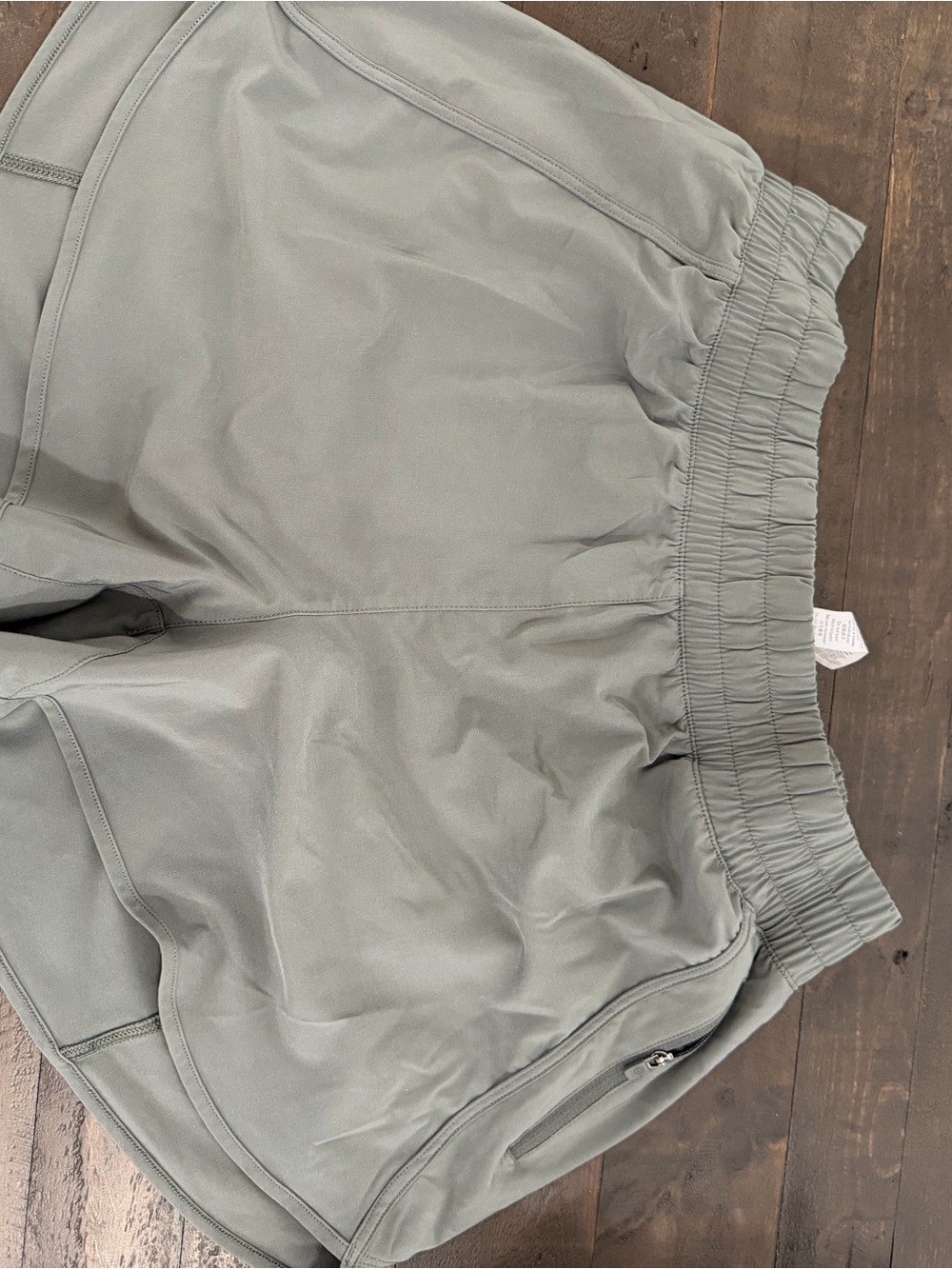 Lightweight Elastic-Waist Shorts - Sage Green